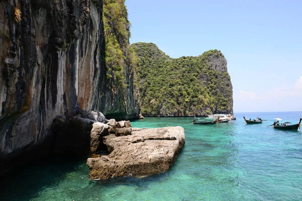 Krabi Tailandia Marzo 2022 Nuevo Embarcadero Loh Samah Bay Lado — Foto de Stock