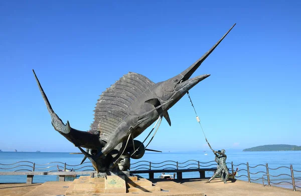 Krabi Tailandia Marzo 2022 Lugares Interés Para Pescadores Peces Vela — Foto de Stock