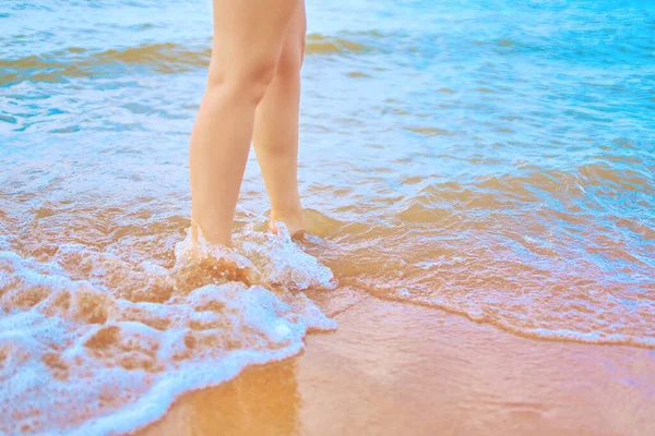 Zonnige dag op het strand — Stockfoto