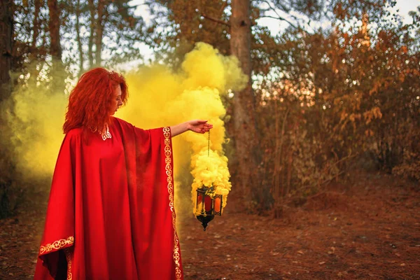 Schermata di fumo nel bosco. — Foto Stock