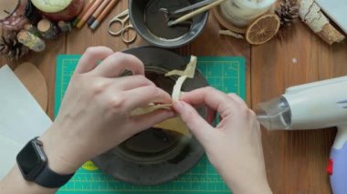 Hatıra defteri için dekorasyon ve yaşlandırma kağıdı.