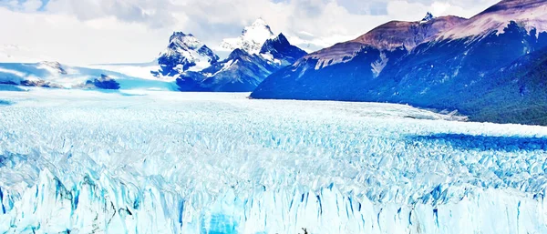 Сценічний Ландшафт Блакитного Льодовика Періто Морено Розташований Південній Патагонії Аргентина — стокове фото