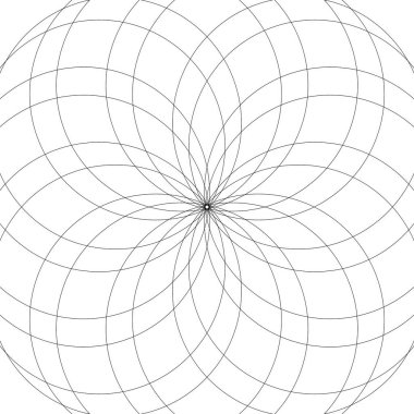 Bir mandala, kına ya da boyama sayfası çizimi.