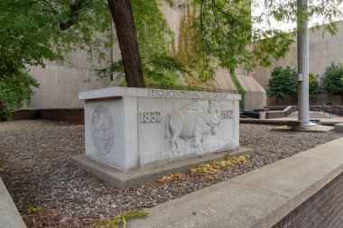 Buffalo, New York - 27 Ağustos 2021 Buffalo Sesquincetennial Zaman Kapsülü, Buffalo, New York.