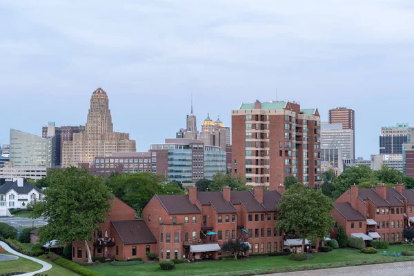 Buffalo New York August 2021 High Angle View City Buffalo — стокове фото