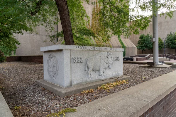 Buffalo, New York - 27 Ağustos 2021 Buffalo Sesquincetennial Zaman Kapsülü, Buffalo, New York.