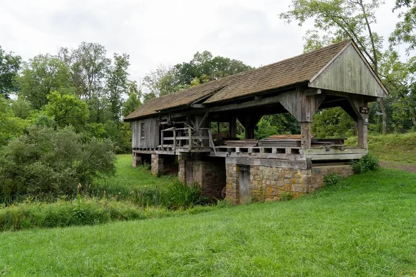 Αυγούστου 2021 Birdsboro Pennsylvania Buildings Daniel Boone Homestead Pioneer Era — Φωτογραφία Αρχείου