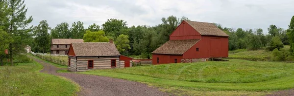 August 2021 Birdsboro Pennsylvania Buildings Daniel Boone Homestead Pioneer Era — Stock Photo, Image