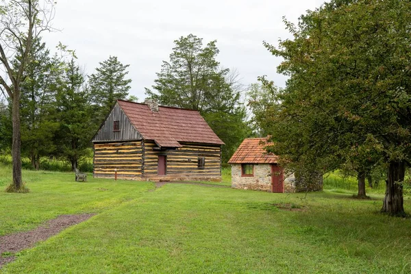 August 2021 Birdsboro Pennsylvania Buildings Daniel Boone Homestead Pioneer Era — Stockfoto