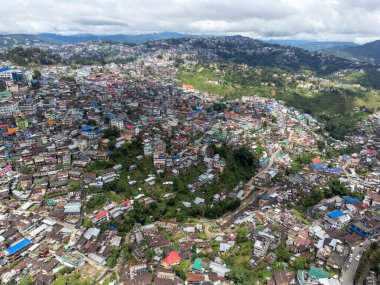 Kohima Nagaland şehir manzarası ve ünlü Hornbill Festivali 'ne ev sahipliği yapıyor..