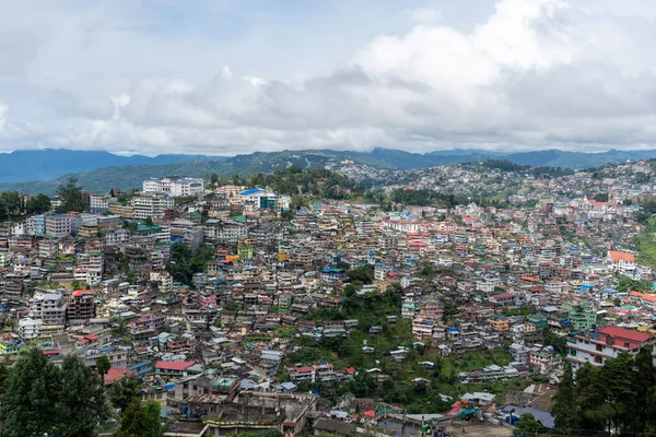 Una Vista Alto Ángulo Ciudad Kohima Nagaland Hogar Del Festival — Foto de Stock