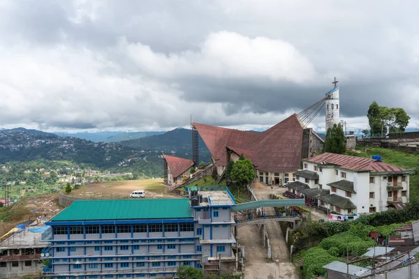 Kohima India September 2022 View Kohima Cathedral Church Hill Kohima Royalty Free Stock Images