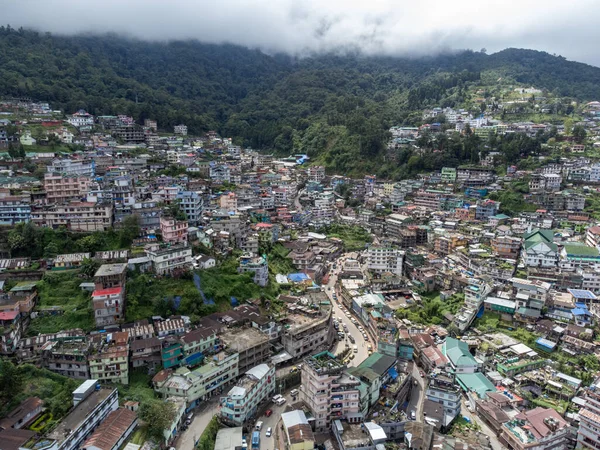 Eine Luftaufnahme Der Stadt Kohima Nagaland Und Heimat Des Berühmten lizenzfreie Stockfotos