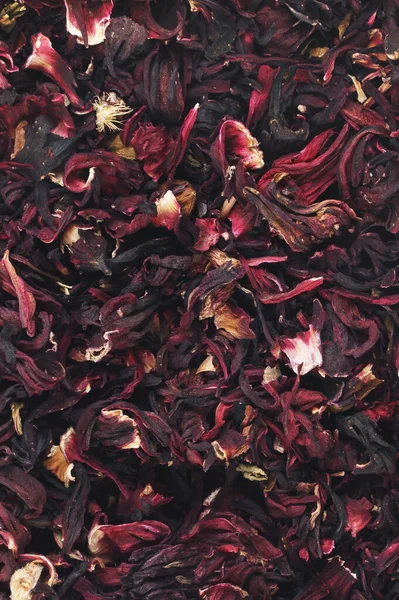 Kuru amber çiçeği çay yapraklarının arka planı ve dokusu. 