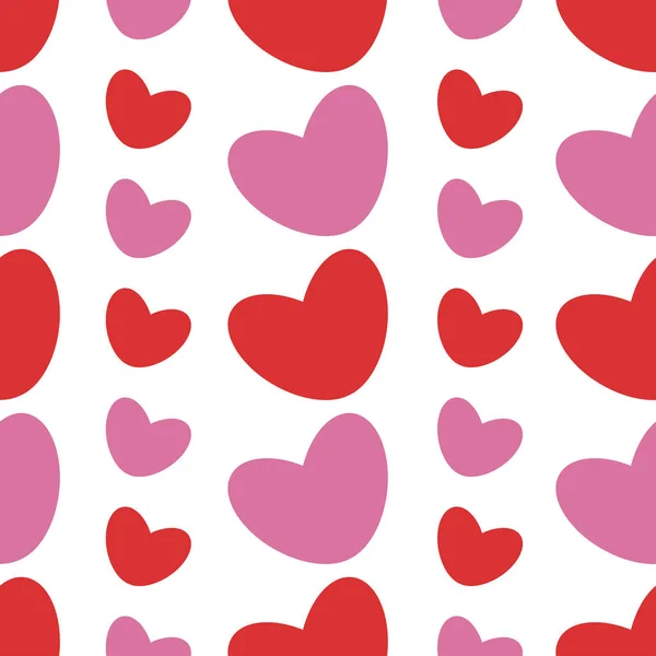 farklı boyutlarda kalpleri olan desenler, aşk baskısı, dizüstü bilgisayarlar ve tekstil için sevimli süsler