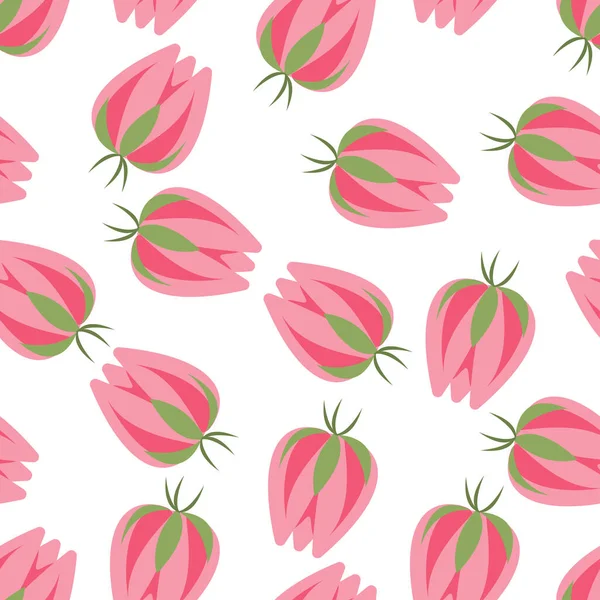 Anneler günü için vektör deseni. Bir buket çiçekli kart, pembe laleler.