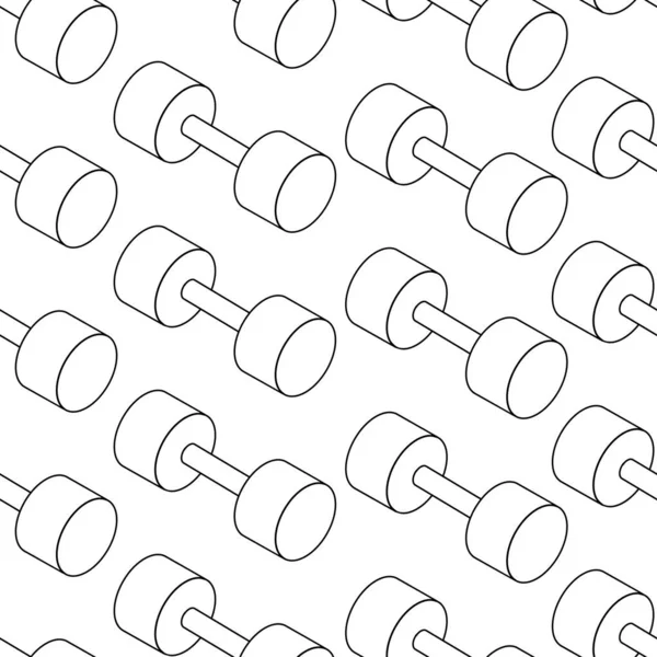 Tekstil, spor kıyafetleri, spor malzemeleri, motivasyon dambılları için vektör deseni