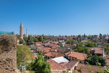 Antalya 'nın eski kenti Kaleici, tatil beldesi Antalya, Türkiye' de