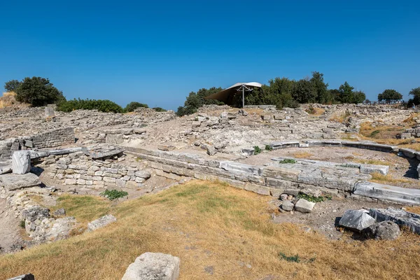 Troy City Homer Troy Archeologické Naleziště Zřícenina Provincie Canakkale Turecko — Stock fotografie