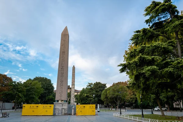 Obelisco Teodósio Tomado Cidade Velha Área Sultanahmet Istambul Turquia — Fotografia de Stock