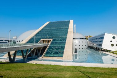 Ankara, Türkiye - Ekim 2021: Cumhurbaşkanlığı Senfoni Orkestrası CSO Konser Salonu. Yeni konser salonu binası 2020 yılında Ankara 'da açıldı.