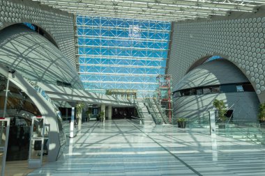 Ankara, Türkiye - Ekim 2021: Cumhurbaşkanlığı Senfoni Orkestrası CSO Konser Salonu. Yeni konser salonu binası 2020 yılında Ankara 'da açıldı.