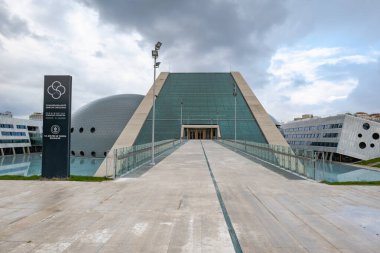 Ankara, Türkiye - Ekim 2021: Cumhurbaşkanlığı Senfoni Orkestrası CSO Konser Salonu. Yeni konser salonu binası 2020 yılında Ankara 'da açıldı.