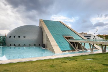 Ankara, Türkiye - Ekim 2021: Cumhurbaşkanlığı Senfoni Orkestrası CSO Konser Salonu. Yeni konser salonu binası 2020 yılında Ankara 'da açıldı.