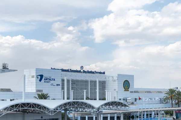 Antalya Turquía Octubre 2021 Antalya International Airport Building Architecture Summer — Foto de Stock