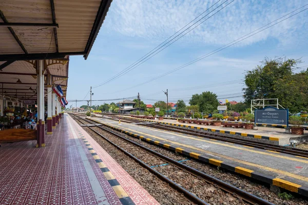 Ayutthaya Thaïlande Décembre 2021 Gare Ayutthaya Bâtiment Été Reconstruit 1921 — Photo