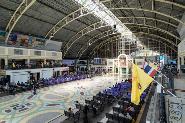 Bangkok Tajlandia Grudzień 2021 Architektura Stacji Hua Lamphong Dworzec Kolejowy — Zdjęcie stockowe