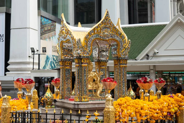 Bangkok Tayland Aralık 2021 Erawan Tapınağı Tayland Dilinde Thao Maha — Stok fotoğraf