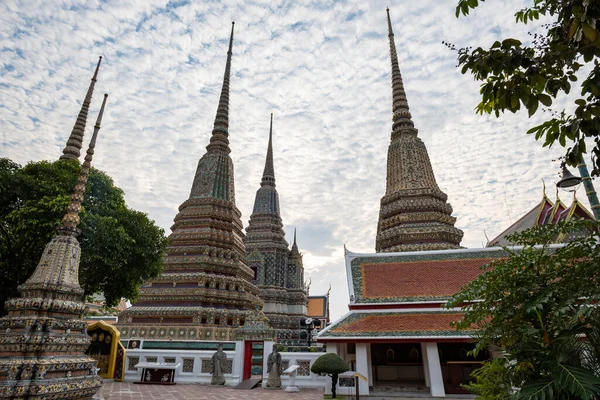 Wat Pho Επίσης Γράφεται Wat Μια Unesco Αναγνώρισε Βουδιστικό Ναό — Φωτογραφία Αρχείου