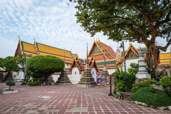 Wat Pho Επίσης Γράφεται Wat Μια Unesco Αναγνώρισε Βουδιστικό Ναό — Φωτογραφία Αρχείου