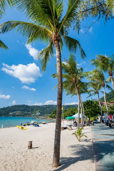 Patong Beach Dans Île Phuket Plage Populaire Station Balnéaire Île — Photo