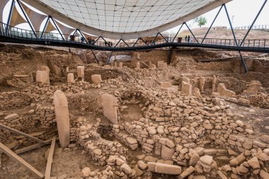 Gobekli Tepe (Gobeklitepe in English), a Neolithic archaeological site near the city of Sanliurfa in Turkey. It is the world's oldest known temple and UNESCO world heritage site.