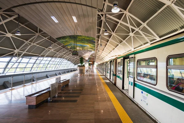 Sofia Bulgaria July 2022 Sofia Airport Metro Station Platform Underground — Stockfoto