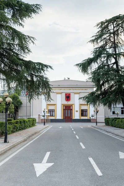 Tirana Albania Czerwiec 2022 Budynek Parlamentu Albanii Centralnej Tiranie Albania — Zdjęcie stockowe