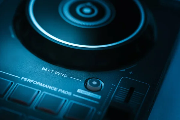Digital Mixing Deck Controller Closed Beat Sync Function — Φωτογραφία Αρχείου