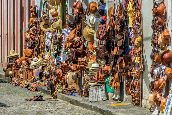 Traditional Commerce Typical Products Souvenirs Musical Instruments Various Types Streets — Stock Photo, Image