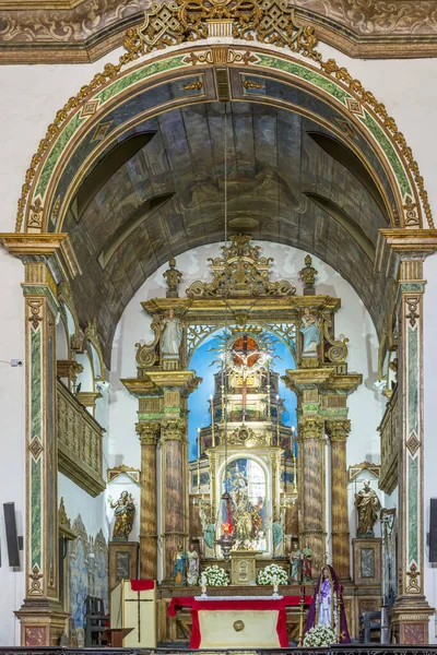 サルバドール バイーア ブラジルのボンフィルムの主の歴史と有名な教会の中の祭壇 — ストック写真