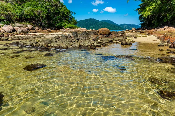 Place Known Green Lagoon Ilha Grande Rio Janeiro Paradisiac Place — Stock Photo, Image