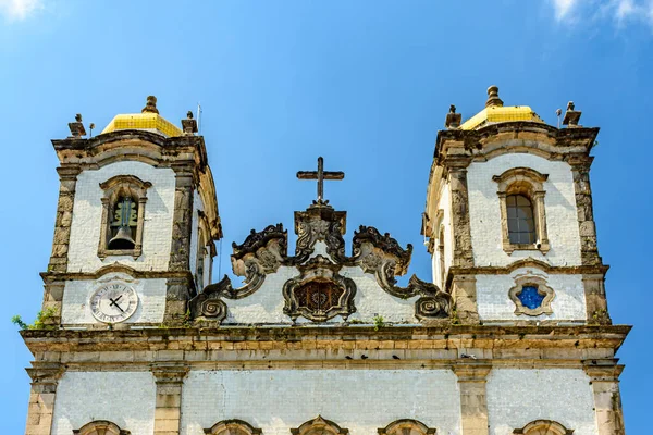 Detalles Las Torres Famosa Iglesia Nosso Senhor Bonfim Que Sitio —  Fotos de Stock