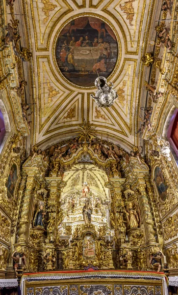 Interior Nossa Senhora Pilar Basilica Ouro Preto Considered Second Richest — Stok fotoğraf
