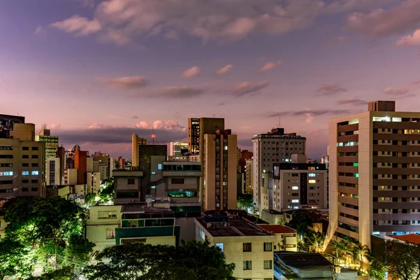 Belo Horizonte City Its Constructions State Minas Gerais Sunset Its — Stock Photo, Image