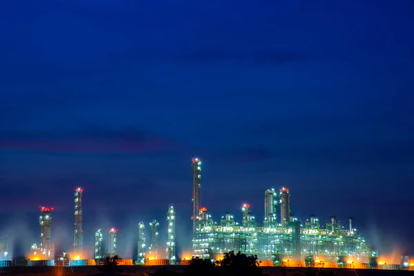 Przemysł Rafineryjny Przemysł Naftowo Gazowy Strefa Przemysłowa Urządzenia Rafinacji Ropy — Zdjęcie stockowe