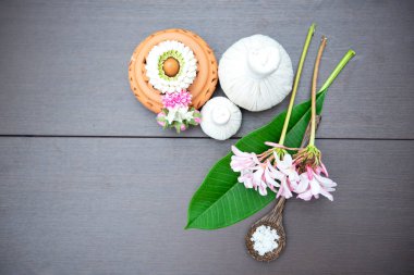 Thai Spa Treatments Healthy Concept. copy space for banner