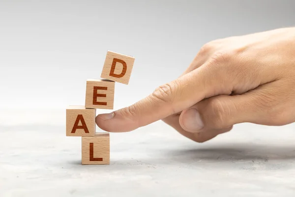 Deal ist geplatzt. Schlechtes Abkommen nicht sicher — Stockfoto