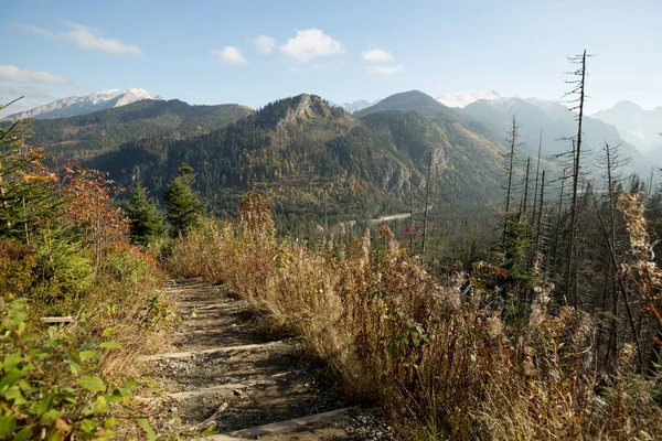 Parque Nacional Tatra, Polonia. Rutas de senderismo En otoño. Hermosa vista panorámica. Naturaleza Europea. Reservas de la UNESCO, concepto natural —  Fotos de Stock