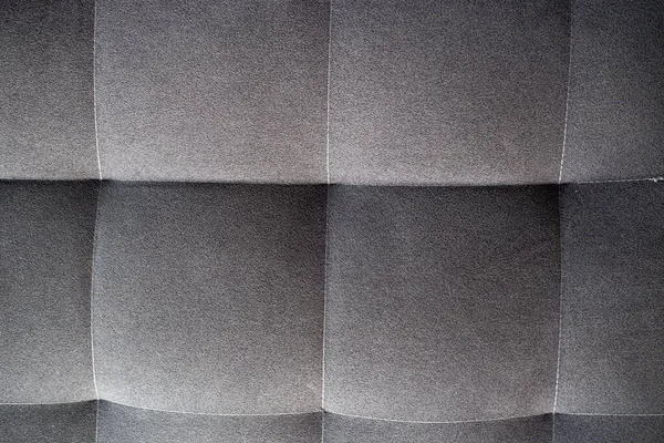 Fermer texture de tissu de canapé de couleur grise, meubles rembourrés, vue de dessus — Photo
